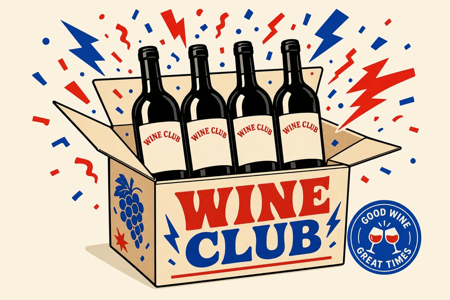 LOUDMOUTH wine club case